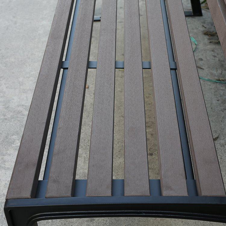 Парковая скамья с длинной спинкой, на 2-3 места, из дерева, для курортов и садов (арт. 3112467)