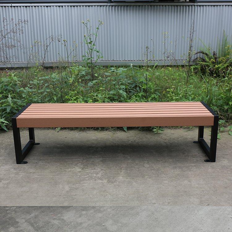 Скамья без спинки, на 2-3 места, деревянная, для общественных зон и парков (арт. 3112468)