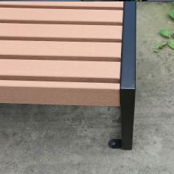 Скамья без спинки, на 2-3 места, деревянная, для общественных зон и парков (арт. 3112468)