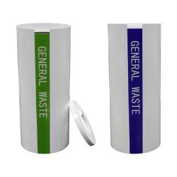 Круглая урна на 30-32 галлона, металлическая, чёрного цвета, для парков и улиц (арт. 3112473)