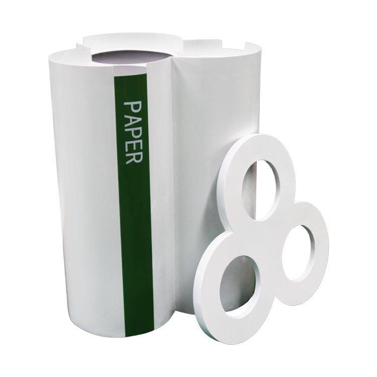 Круглая урна на 30-32 галлона, металлическая, чёрного цвета, для парков и улиц (арт. 3112473)