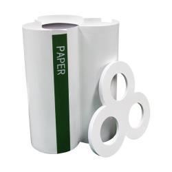 Круглая урна на 30-32 галлона, металлическая, чёрного цвета, для парков и улиц (арт. 3112473)