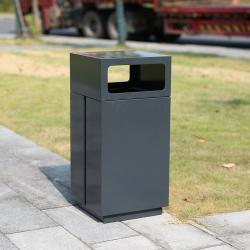 Квадратный контейнер для мусора, декоративный, из стали, для парков и улиц (арт. 3112475)