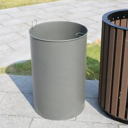 Деревянная круглая урна с крышкой, для торговых центров и промышленных улиц (арт. 3112478)