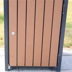 Декоративная квадратная урна, из дерева, большая, для курортов и парков (арт. 3112479)