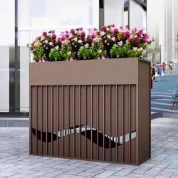 Металлические уличные кашпо, прямоугольной формы, для парков и садов (арт. 3112487)