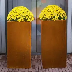 Кашпо из коррозионно-стойкой стали, большого размера, для садов и улиц (арт. 3112501)