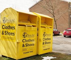 Урна для сбора одежды, из оцинкованной стали, для благотворительных организаций (арт. 3112503)