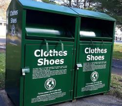 Недорогая металлическая урна для обуви и одежды, для благотворительных организаций (арт. 3112511)