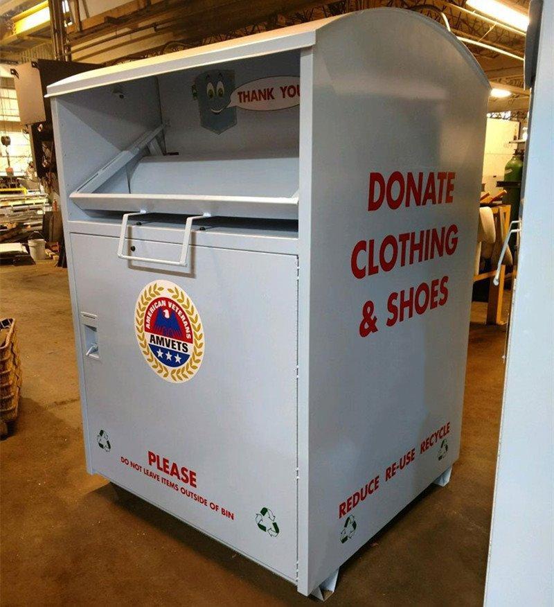 Урна для одежды, металлическая, для продажи, переработки и благотворительности (арт. 3112512)
