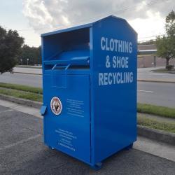 Металлическая урна для одежды, оцинкованная сталь, оптовая продажа, для благотворительности (арт. 3112514)