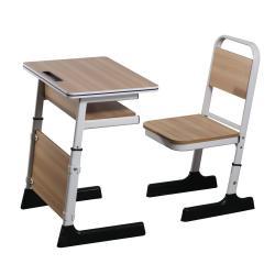 Прочная парта с двумя местами, для школьников начальной школы, классный дизайн (арт. 3112577)