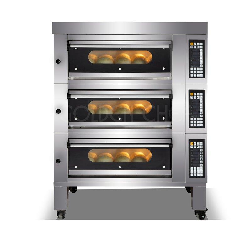 Коммерческая печь 3 уровня 6 подносов для хлеба и пиццы (арт. 25-28041579)