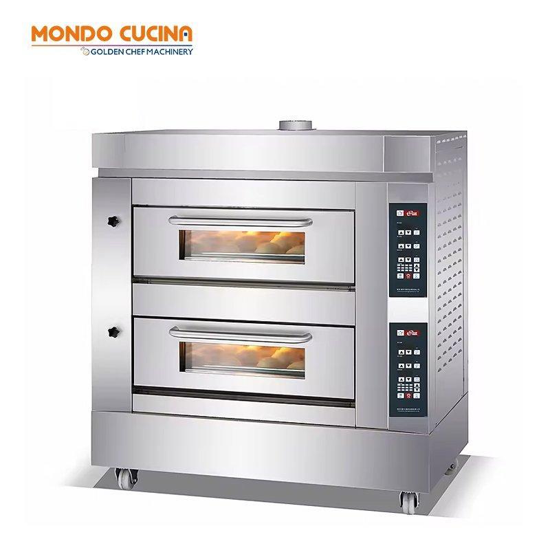 Газовая печь для пиццы 2 яруса 4 противня коммерческое оборудование (арт. 25-28041707)