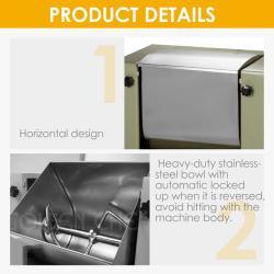 Горизонтальный спиральный миксер 25 кг 60 л коммерческая машина для теста (арт. 25-28041801)