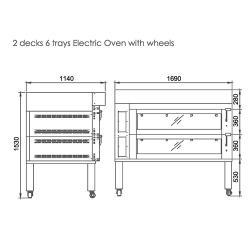 Коммерческая конвекционная печь для хлеба и выпечки газовая (арт. 25-28041902)