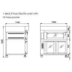 Коммерческая конвекционная печь для хлеба и выпечки газовая (арт. 25-28041902)