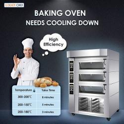 Коммерческая электрическая печь для хлеба на 3 уровня 9 противней (арт. 25-28041907)