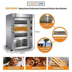 Коммерческая электрическая печь для хлеба на 3 уровня 9 противней (арт. 25-28041907)