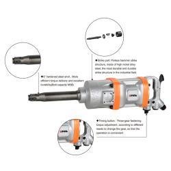 Ударный пневмогайковёрт TUTA 1 дюйм, 5500Нм, промышленный, тяжёлый инструмент (25-20051585)