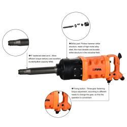 Пневмогайковёрт TUTA 1 дюйм, 5500Нм, промышленный, ударный, тяжёлого класса (25-20051586)