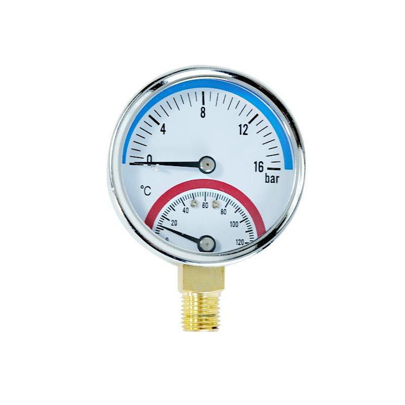 Манометр LLASPA для измерения высокого давления воды в системах насосов (арт. 25-11061774)