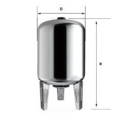 Бак для насоса с вертикальной и горизонтальной установкой, 50 60 80 100 литров (арт. 25-19062472)