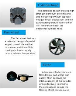 Портативный воздушный компрессор с баком 321 л, мощностью 11 кВт, работающий на газе (арт. 25-19062465)