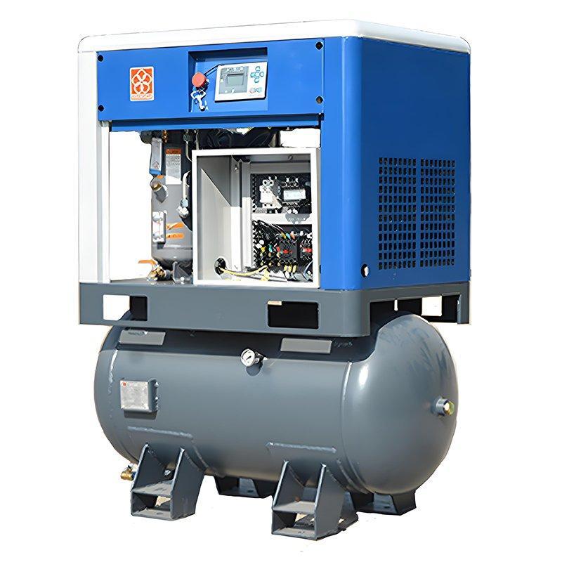 Воздушный компрессор 7.5кВт 10л.с. 8бар VFD ротационный винтовой с баком для покраски (арт. 25-19062480)