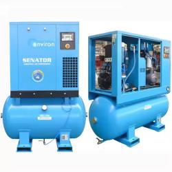 Воздушный компрессор роторный 15 кВт промышленный винтовой 110 В переменного тока 8 бар однофазный (арт. 25-19062488)