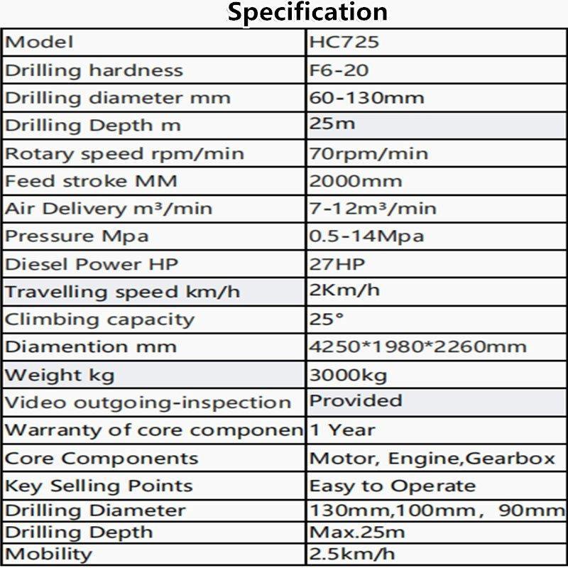 Буровая установка на гусеничном ходу с раздельным бурением и погружным перфоратором (арт. 25-19062494)