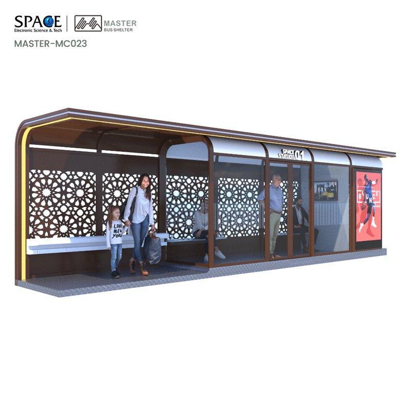 Автобусная остановка с кондиционером и дисплеем (арт. 25-3071768)