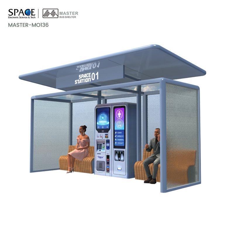 Уличная мебель с рекламной автобусной остановкой и световыми коробами (арт. 25-3071769)