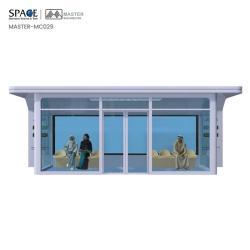 Облицовка из закаленного стекла для автобусной остановки с кондиционером и панелью для карты (арт. 25-3071775)