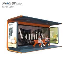 Автобусная остановка с ветрозащитой и стильным дизайном (арт. 25-3071780)