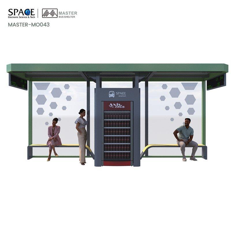 Рекламный щит для уличной мебели, макет плаката для бизнеса, автобусный остановочный павильон (арт. 25-3071783)