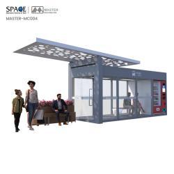 Автобусная остановка 4G/Wi-Fi, ветроустойчивая стальная конструкция, рекламные световые короба (арт. 25-3071788)