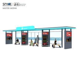 Уличная коммерческая рекламная панель с автобусной остановкой и торговым автоматом (арт. 25-3071793)