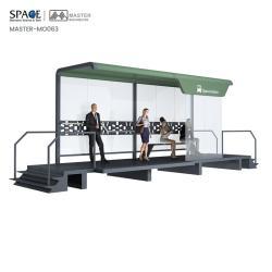 Прочная противопожарная автобусная остановка с высоким покрытием и стальной конструкцией (арт. 25-3071800)