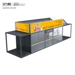 Автобусная остановка с кондиционером, прямоугольный дизайн, закрытая, индивидуальная (арт. 25-3071801)