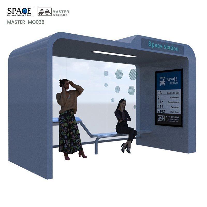 Автобусные остановки с крышей и сиденьями для пассажиров (арт. 25-3071805)
