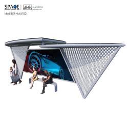 Световой короб для автобусной остановки с индивидуальным дизайном и двусторонним освещением (арт. 25-3071807)