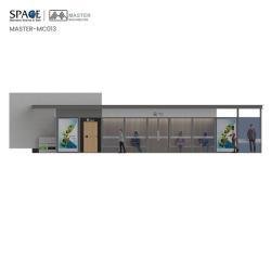 Автобусная остановка закрытого типа с кондиционером, светодиодный дисплей, рекламный киоск (арт. 25-3071809)