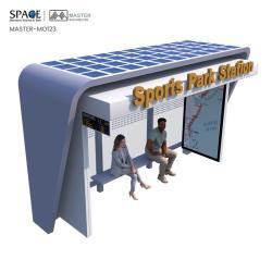 Светодиодный дисплей для автобусной остановки с сиденьями и системой управления (арт. 25-3071811)