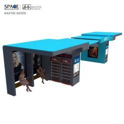 Автобусная остановка с рекламными световыми коробами и торговым автоматом (арт. 25-3071816)