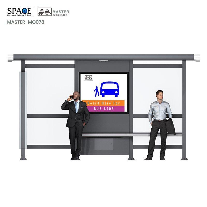 Автобусная остановка с LED световым коробом для наружной рекламы (арт. 25-3071817)