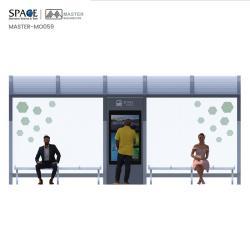 Декоративная стальная остановка для автобуса с подсветкой (арт. 25-3071833)