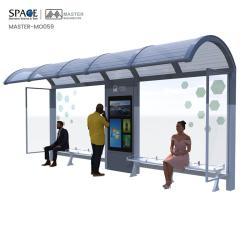 Декоративная стальная остановка для автобуса с подсветкой (арт. 25-3071833)