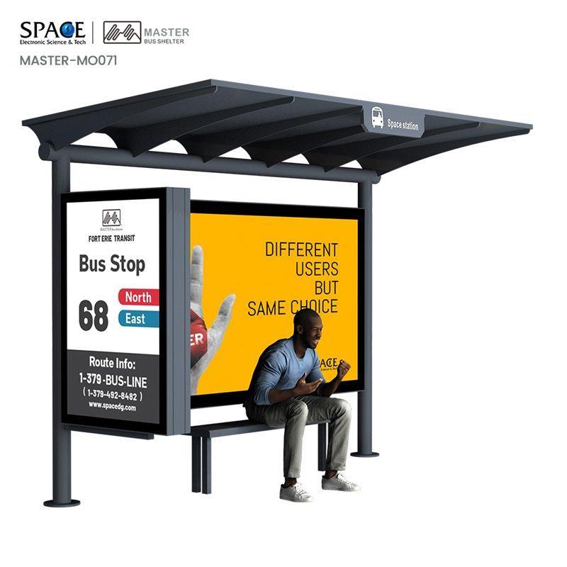 Солнечная батарея с LED-световым коробом для автобусных остановок Publicidad Bus Shelter (арт. 25-3071848)