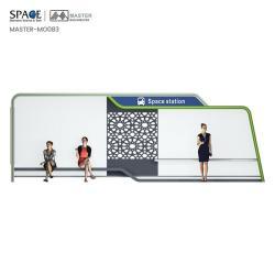 Автобусная остановка из нержавеющей стали с рекламными световыми коробами (арт. 25-3071853)